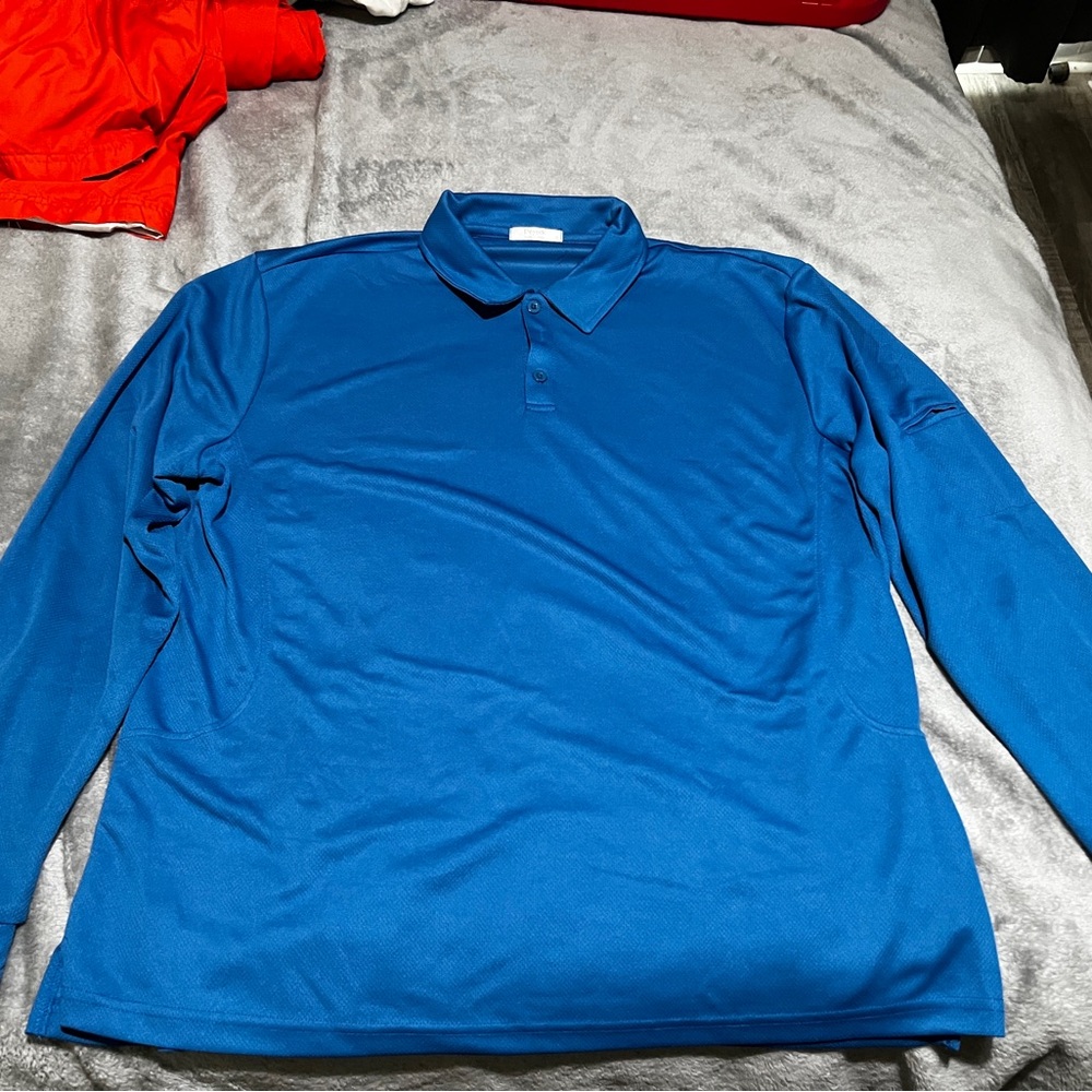 Vibrant Blue Polo quick dry shirt XL